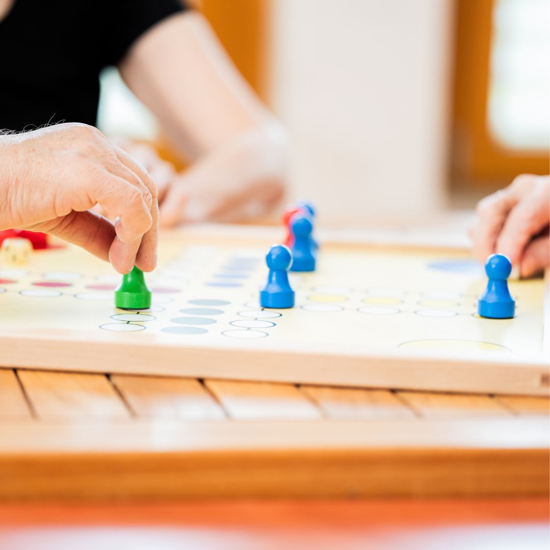 Mensch ärgere dich nicht wird gespielt